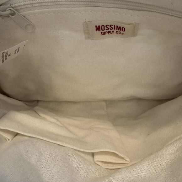 Mossimo Macrame Crochet Ivory Fringe Crossbody Bag Purse Hippie Boho Off White - Picture 3 of 6